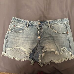 Rue21 Light Blue Distressed Jean Shorts